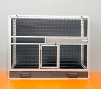 BK25 antracit plné boky, černé pletivo