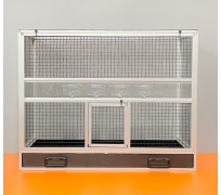 BK27 stříbrná plné boky, černé pletivo