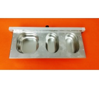 Zásuvný krmný pult, nerez KPG08