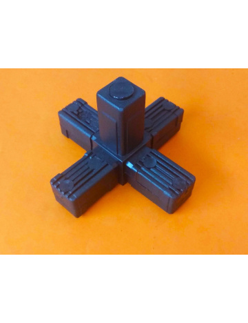 Plastová spojka 306 skládaná, černá