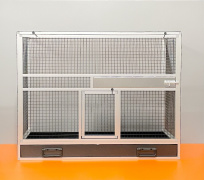 BK12 stříbrná, černé pletivo