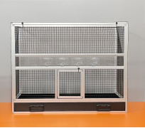 BK15 stříbrná, černé pletivo