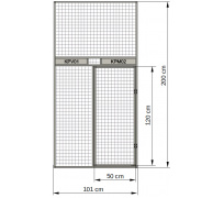 Přední stěna - otočný krmný pult 02