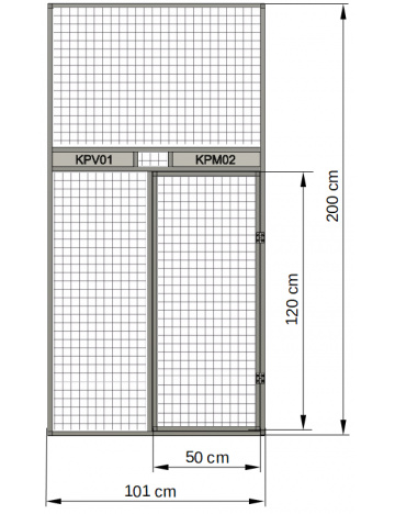 Přední stěna - otočný krmný pult 02