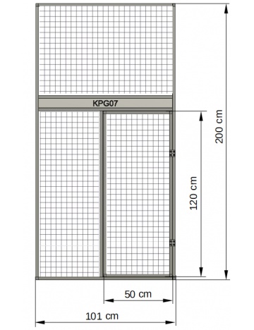 Predná stena - zásuvný kŕmny pult 06