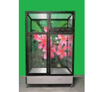 Voliéra  IK 2 černý elox. - černé síto