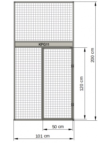 Predná stena - zásuvný kŕmny pult 07