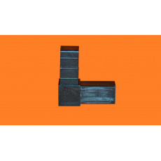 Plastové spojky pro profil 25x25, černé