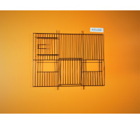 Mřížka černý zinek 405x300