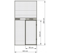 Přední stěna - zásuvné krmné pulty 04