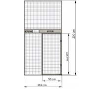 Přední stěna -  zásuvné krmné pulty 03