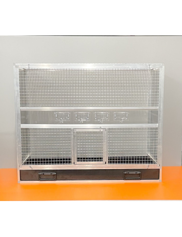 BK33 stříbrná plný bok, stříbrné pletivo