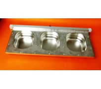 Zásuvný krmný pult, nerez KPG03