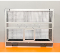 BK14 bílá, černé pletivo