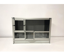 BK40 stříbrná, černé pletivo