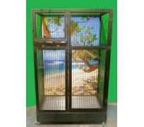 Voliéra POL 2, černý elox., černá síta