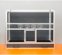 BK28 antracit plné boky, černé pletivo