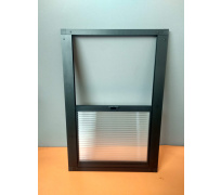 Výletové okno 60x40cm - 10mm, černé