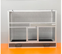 BK24 stříbrná plné boky, černé pletivo