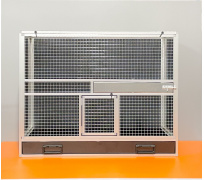 BK19 antracit plný bok, stříbrné pletivo