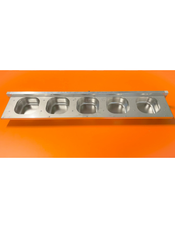 Zásuvný krmný pult, nerez KPG12